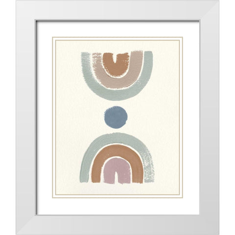 Desert Rainbows II Mint White Modern Wood Framed Art Print with Double Matting by Hershey, Moira