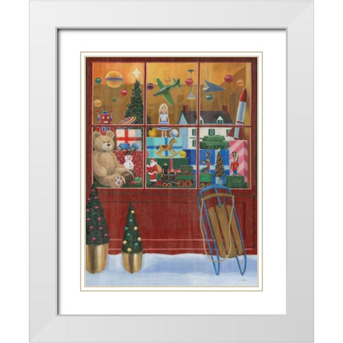 Holiday Moments III Crop White Modern Wood Framed Art Print with Double Matting by Wiens, James