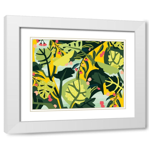 Eucalyptus Mint I White Modern Wood Framed Art Print with Double Matting by Gallagher, Megan