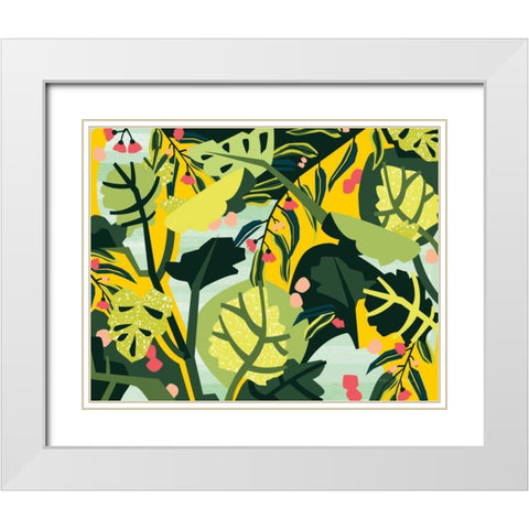 Eucalyptus Mint I White Modern Wood Framed Art Print with Double Matting by Gallagher, Megan