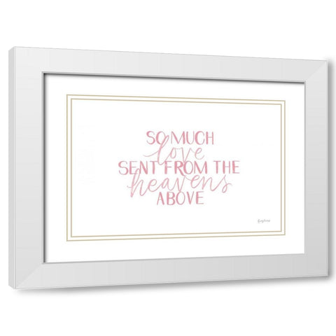 Little Child III Pink White Modern Wood Framed Art Print with Double Matting by Thorns, Becky