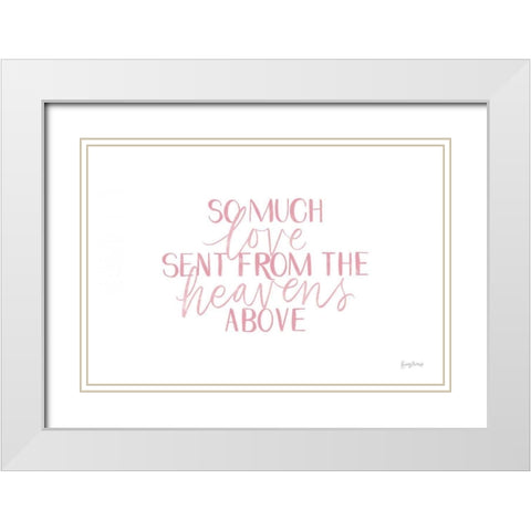 Little Child III Pink White Modern Wood Framed Art Print with Double Matting by Thorns, Becky