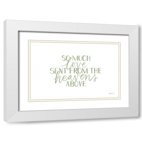 Little Child III Sage White Modern Wood Framed Art Print with Double Matting by Thorns, Becky