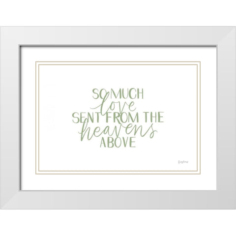 Little Child III Sage White Modern Wood Framed Art Print with Double Matting by Thorns, Becky