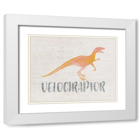 Roar III White Modern Wood Framed Art Print with Double Matting by Panganiban, Karyn