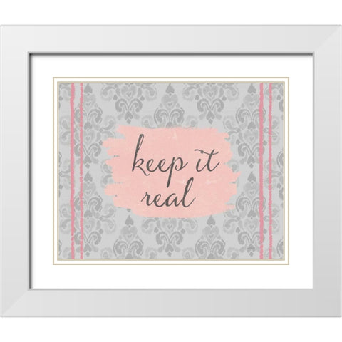 Soft Deco VII White Modern Wood Framed Art Print with Double Matting by Tavoletti, Anne