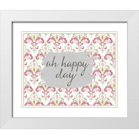 Soft Deco VIII White Modern Wood Framed Art Print with Double Matting by Tavoletti, Anne