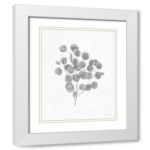 Soft Summer Sketches II Blue White Modern Wood Framed Art Print with Double Matting by Wiens, James