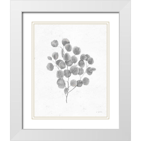 Soft Summer Sketches II Blue White Modern Wood Framed Art Print with Double Matting by Wiens, James