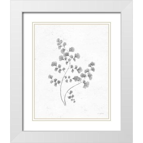 Soft Summer Sketches IV Blue White Modern Wood Framed Art Print with Double Matting by Wiens, James