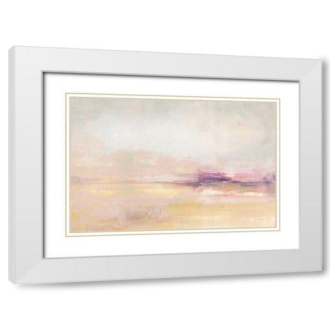 Light on the Water White Modern Wood Framed Art Print with Double Matting by Nai, Danhui