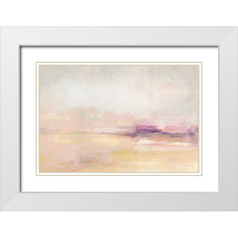 Light on the Water White Modern Wood Framed Art Print with Double Matting by Nai, Danhui