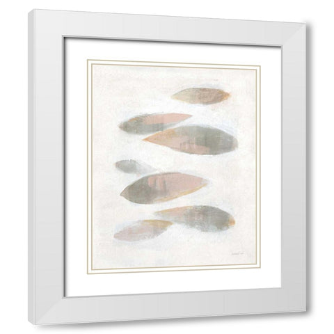 Seven Paces White Modern Wood Framed Art Print with Double Matting by Nai, Danhui