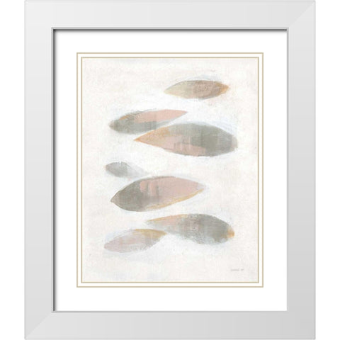 Seven Paces White Modern Wood Framed Art Print with Double Matting by Nai, Danhui