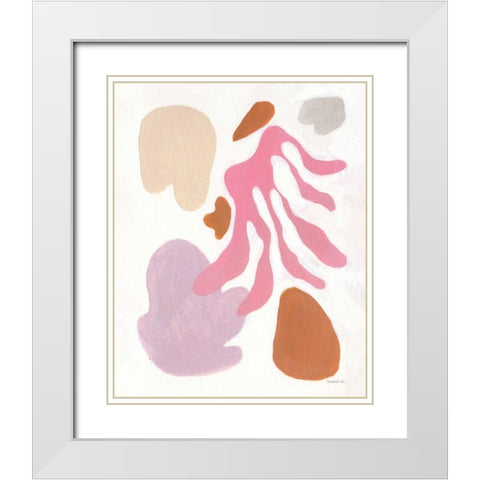 Honoring Matisse White Modern Wood Framed Art Print with Double Matting by Nai, Danhui