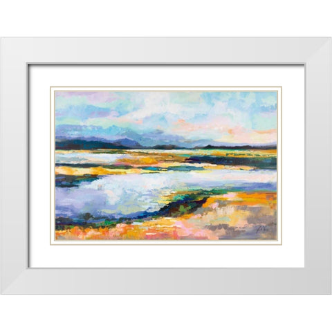 Piece of Mind White Modern Wood Framed Art Print with Double Matting by Vertentes, Jeanette