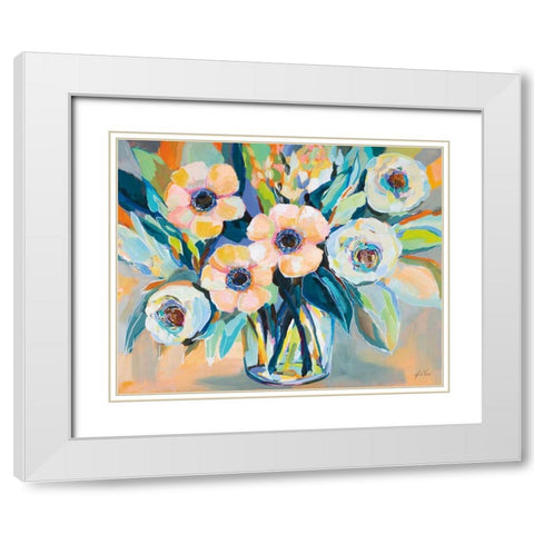 Optimism White Modern Wood Framed Art Print with Double Matting by Vertentes, Jeanette
