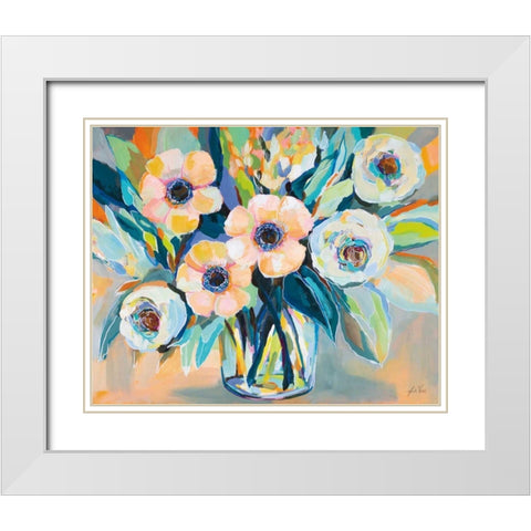Optimism White Modern Wood Framed Art Print with Double Matting by Vertentes, Jeanette