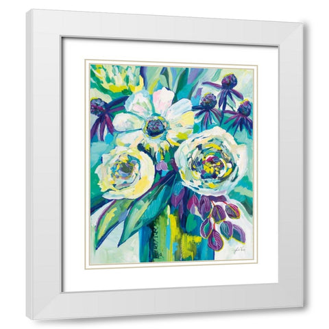 Vision White Modern Wood Framed Art Print with Double Matting by Vertentes, Jeanette