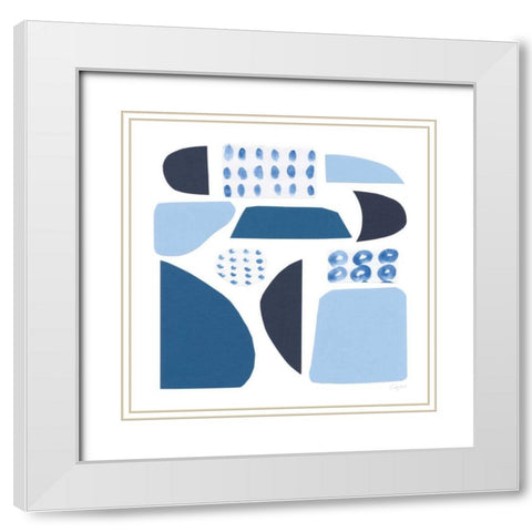 Cozy Cottage II Sq White Modern Wood Framed Art Print with Double Matting by Prahl, Courtney