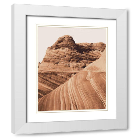 Coyote Buttes I Autumn White Modern Wood Framed Art Print with Double Matting by Majchrowicz, Alan