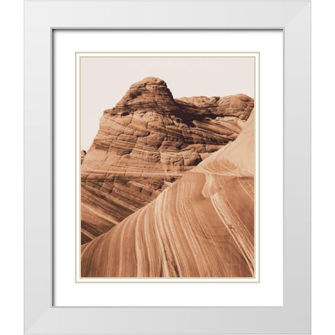 Coyote Buttes I Autumn White Modern Wood Framed Art Print with Double Matting by Majchrowicz, Alan