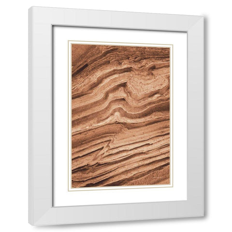 Coyote Buttes IV Autumn White Modern Wood Framed Art Print with Double Matting by Majchrowicz, Alan