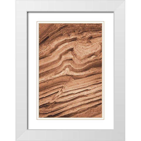 Coyote Buttes IV Autumn White Modern Wood Framed Art Print with Double Matting by Majchrowicz, Alan