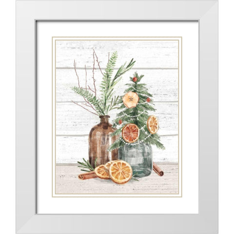 Seasonal Market III White Modern Wood Framed Art Print with Double Matting by Urban, Mary