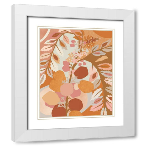 Lemon Plum Tree White Modern Wood Framed Art Print with Double Matting by Gallagher, Megan