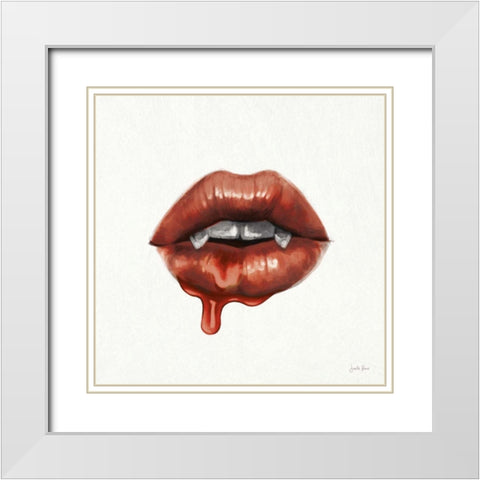 Sweets III White Modern Wood Framed Art Print with Double Matting by Penner, Janelle