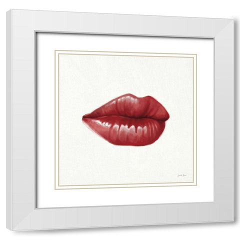 Gloss II White Modern Wood Framed Art Print with Double Matting by Penner, Janelle