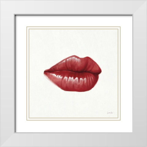 Gloss II White Modern Wood Framed Art Print with Double Matting by Penner, Janelle