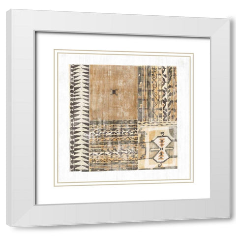 Fragments from Afar I White Modern Wood Framed Art Print with Double Matting by Wild Apple Portfolio