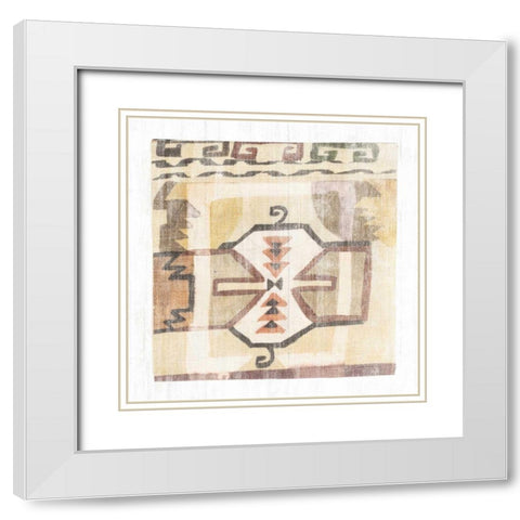 Fragments from Afar III White Modern Wood Framed Art Print with Double Matting by Wild Apple Portfolio