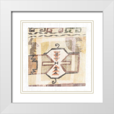 Fragments from Afar III White Modern Wood Framed Art Print with Double Matting by Wild Apple Portfolio