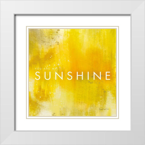 Sunshine White Modern Wood Framed Art Print with Double Matting by Charro, Mercedes Lopez