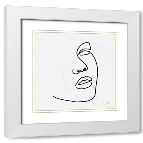 Island Breeze I BW White Modern Wood Framed Art Print with Double Matting by Hershey, Moira