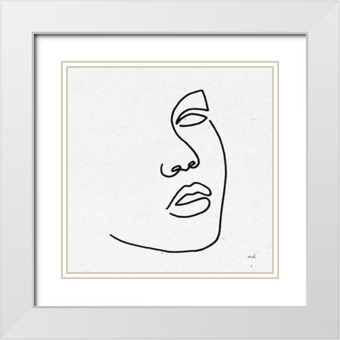 Island Breeze I BW White Modern Wood Framed Art Print with Double Matting by Hershey, Moira
