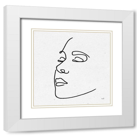 Island Breeze II BW White Modern Wood Framed Art Print with Double Matting by Hershey, Moira