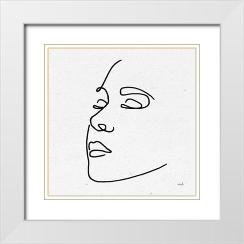 Island Breeze II BW White Modern Wood Framed Art Print with Double Matting by Hershey, Moira