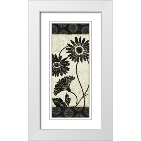 Influence III White Modern Wood Framed Art Print with Double Matting by Brissonnet, Daphne