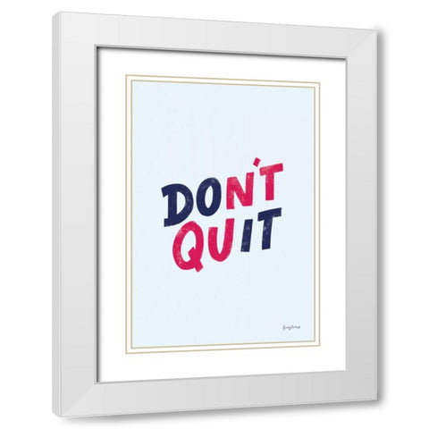 Rise Up IV White Modern Wood Framed Art Print with Double Matting by Thorns, Becky