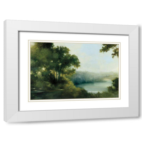 Sylvan View White Modern Wood Framed Art Print with Double Matting by Purinton, Julia
