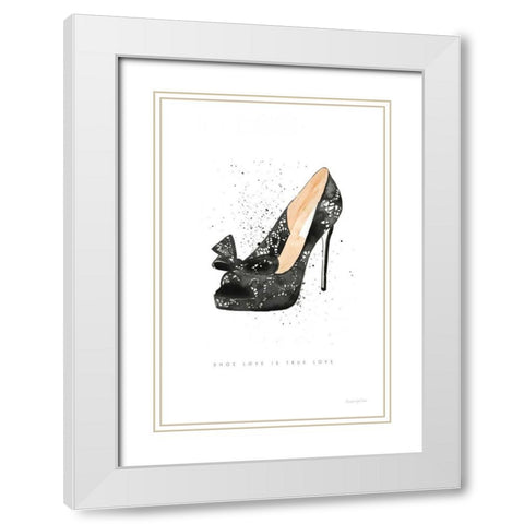 Stiletto Style IV White Modern Wood Framed Art Print with Double Matting by Charro, Mercedes Lopez