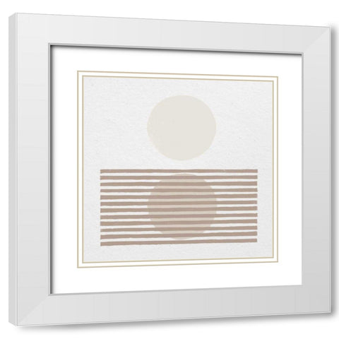 Reflection I Neutral White Modern Wood Framed Art Print with Double Matting by Hershey, Moira