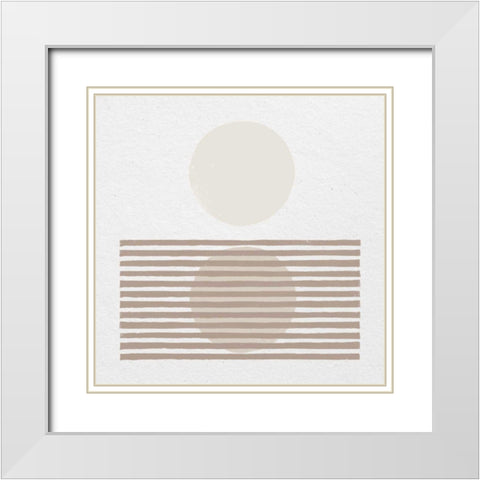 Reflection I Neutral White Modern Wood Framed Art Print with Double Matting by Hershey, Moira
