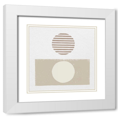 Reflection II Neutral White Modern Wood Framed Art Print with Double Matting by Hershey, Moira