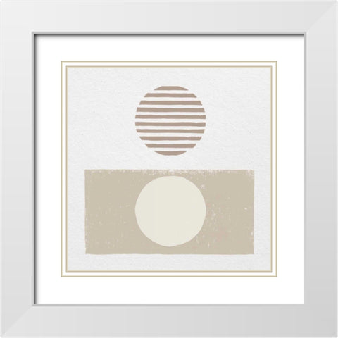 Reflection II Neutral White Modern Wood Framed Art Print with Double Matting by Hershey, Moira