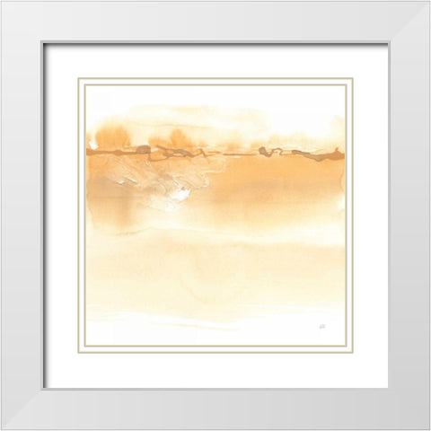 Neutral Turmeric I White Modern Wood Framed Art Print with Double Matting by Paschke, Chris